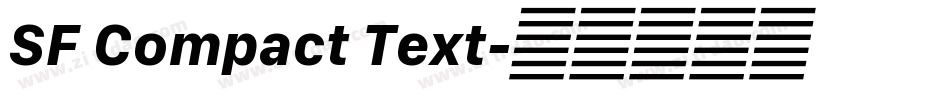 SF Compact Text字体转换